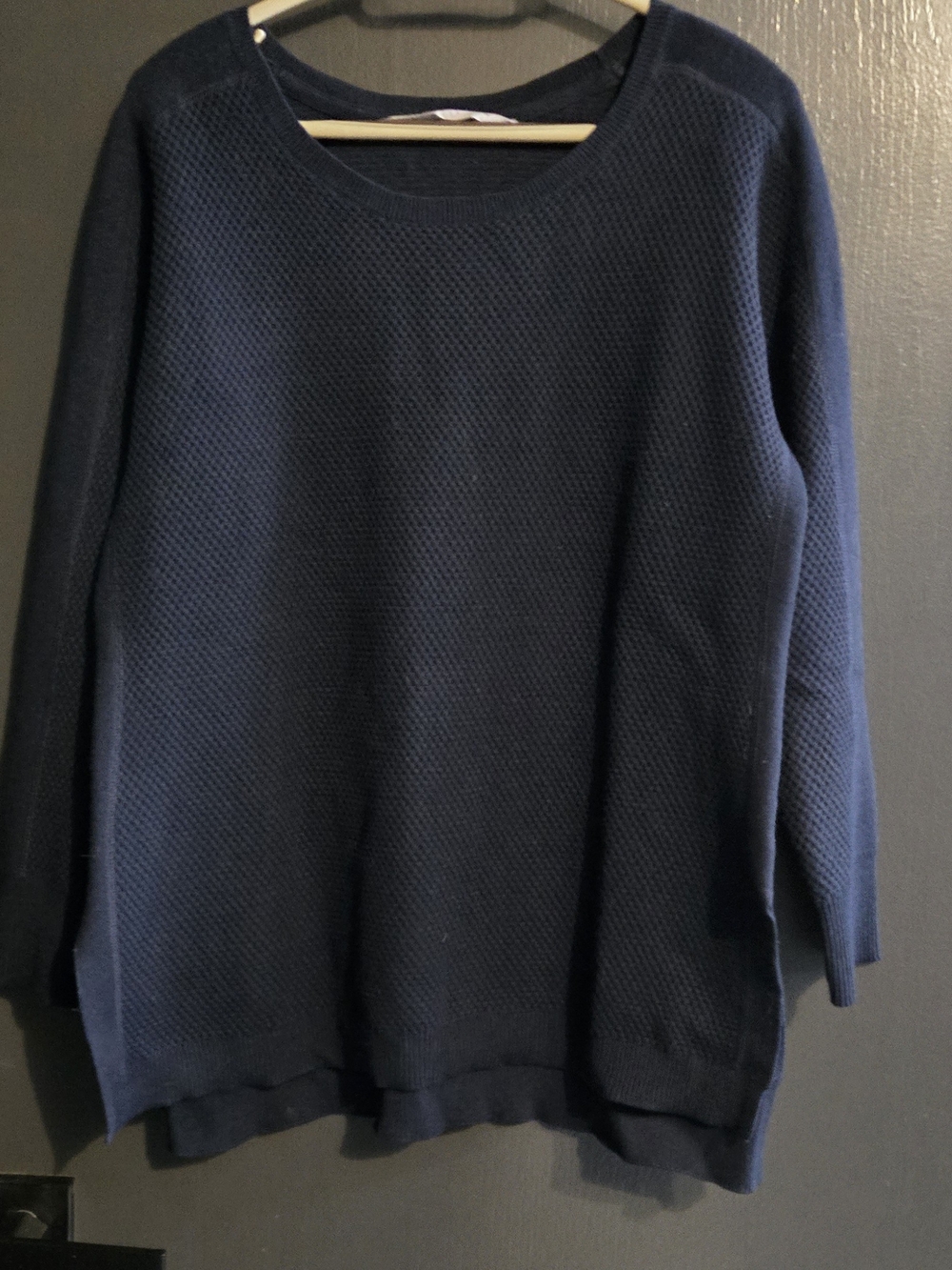 Athleta Waffle Knit Merino Wool Blend Sweater